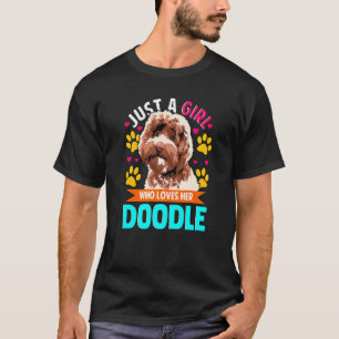 Camiseta Doodle Chica ama a su doodle Mascota Doodle