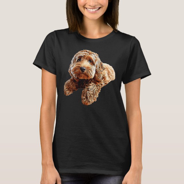 Camiseta Doodle Cockerpoo Cockapoo Spoodle Cute Perro cacho (Anverso)