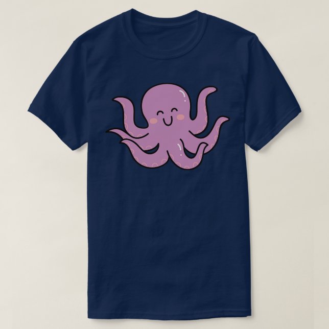Camiseta Doodle Cute Octopus (Diseño del anverso)