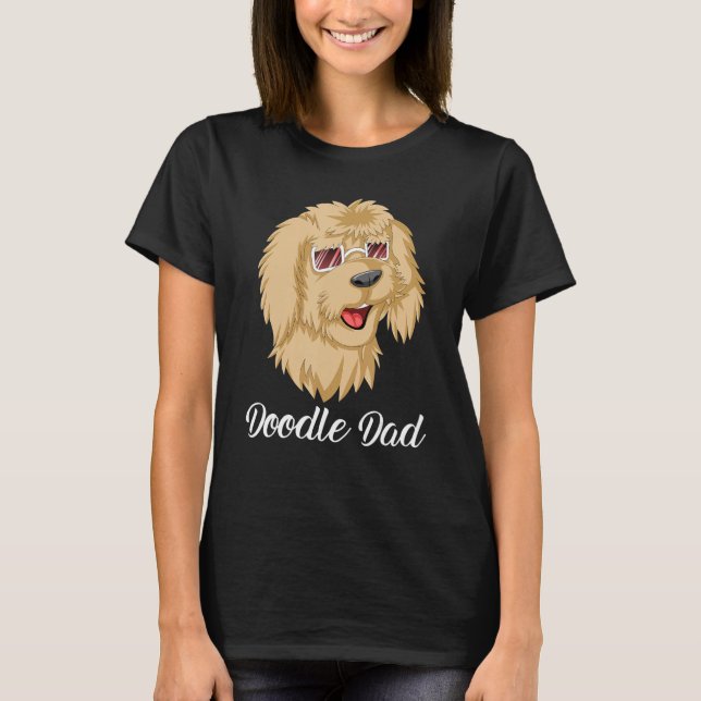 Camiseta Doodle Dad Goldendoodle With SunglassesFor Dad Fat (Anverso)
