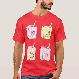 Camiseta Doodle de cajas de leche con sabor a frutas variad