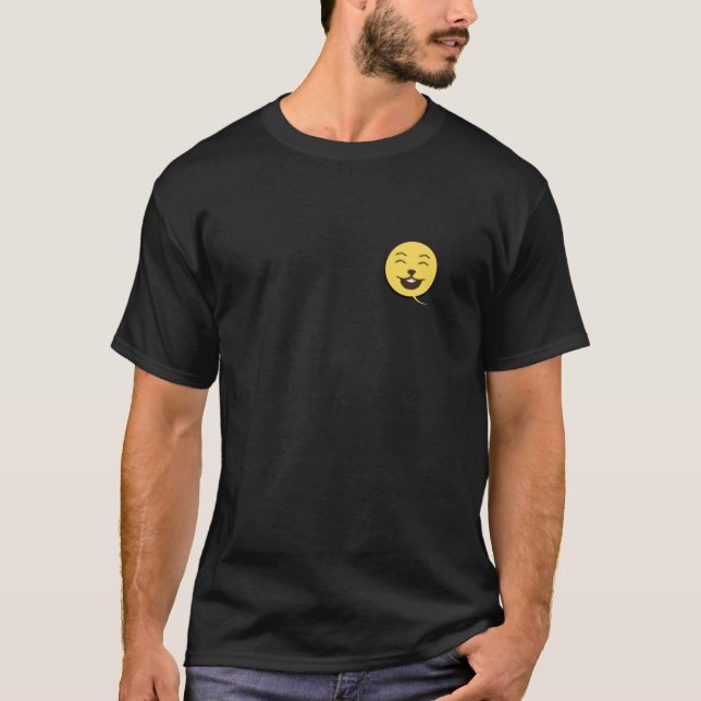Camiseta Doodle de cara feliz | Pegatina de estado de ánimo (Anverso)