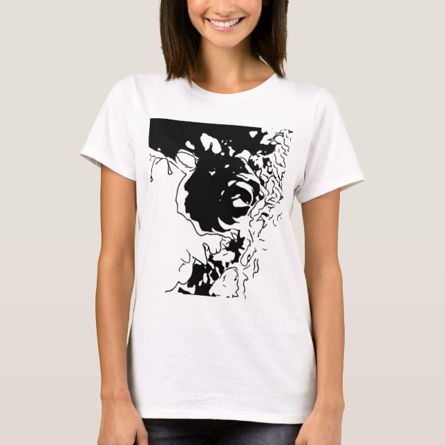 Camiseta Doodle de Flor (Anverso)