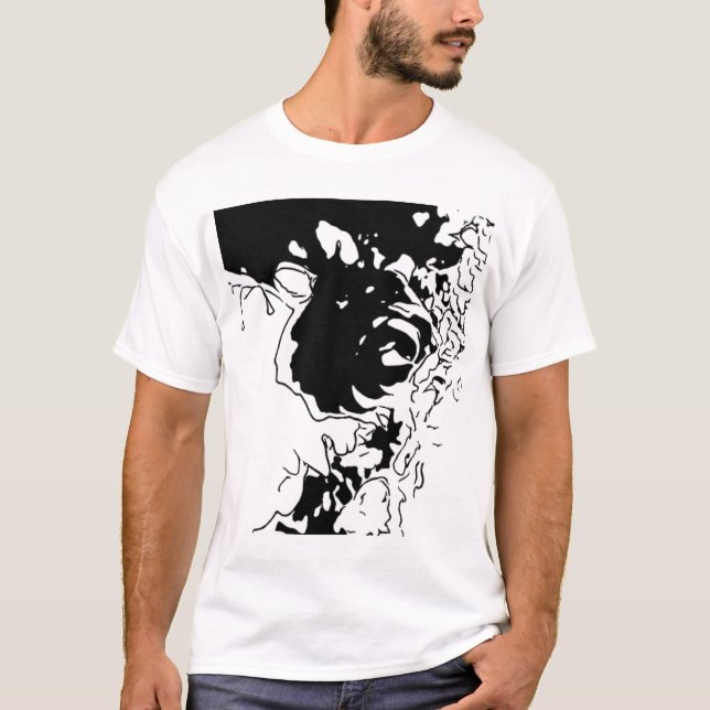 Camiseta Doodle de Flor (Anverso)