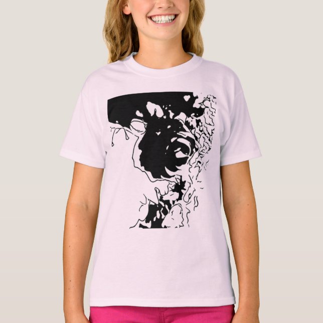 Camiseta Doodle de flores (Anverso)