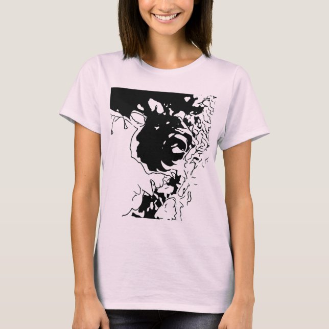 Camiseta Doodle de flores (Anverso)