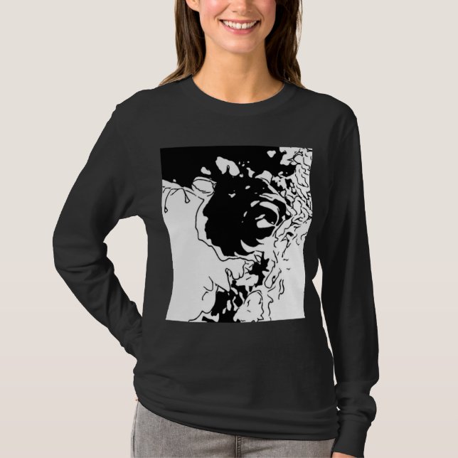 Camiseta Doodle de flores (Anverso)