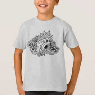 Camiseta Doodle de la cámara del inconformista