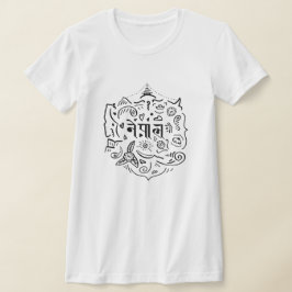 Camiseta Doodle de Nepal