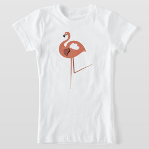 Camiseta Doodle de pájaro Flamingo