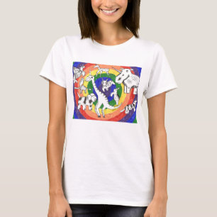 Camiseta Doodle de rock de punk #24b color femenino
