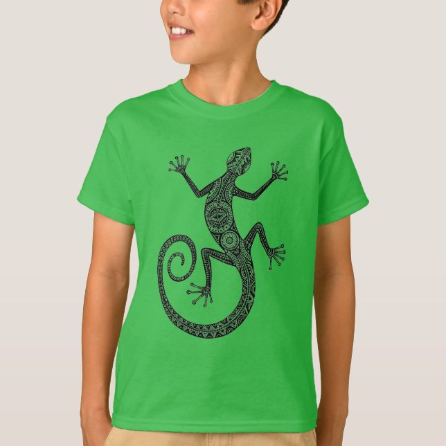 Camiseta Doodle del lagarto o del Salamander (Anverso)