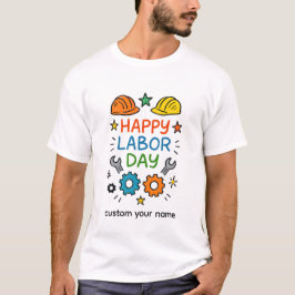 Camiseta Doodle Diversión Día del Trabajo