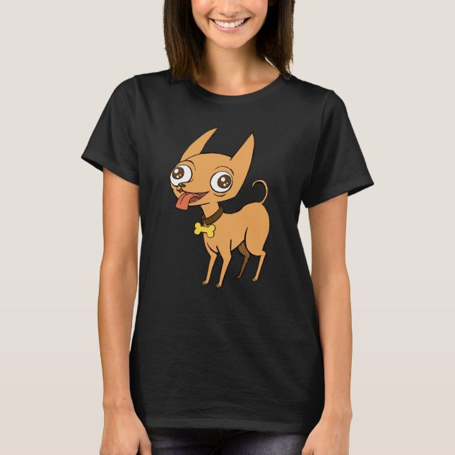 Camiseta Doodle Dog Brown Chihuahua (Anverso)