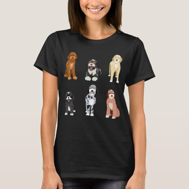 Camiseta Doodle Dog  Cute Doodle Breeds (Anverso)