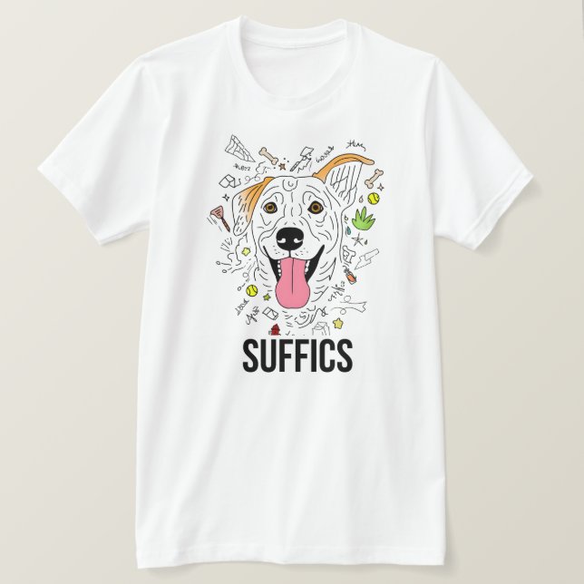Camiseta Doodle Dog | SUFICIENTES (Anverso del diseño)