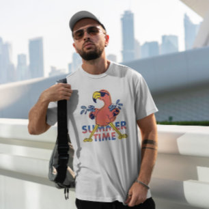 Camiseta Doodle Flamingo de verano