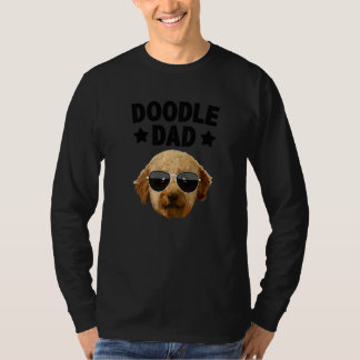 Camiseta Doodle Genial Para Hombres Papá Doodle Dorado Labr