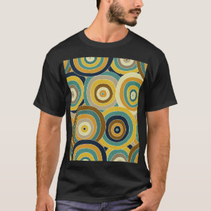 Camiseta Doodle geométrico: fondo vibrante sin foco