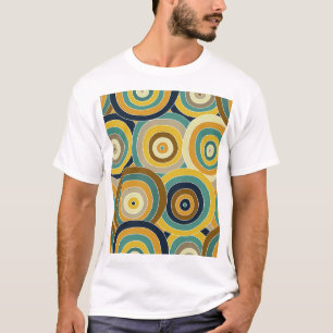 Camiseta Doodle geométrico: fondo vibrante sin foco