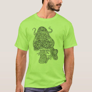 Camiseta Doodle mágico dibujado mano de las setas
