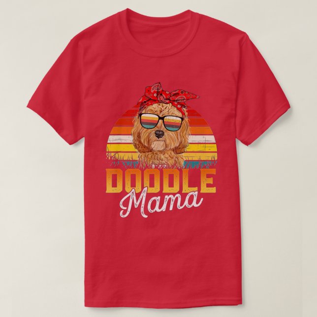 Camiseta Doodle Mama Best Goldendoodle Mom (Diseño del anverso)