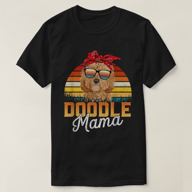 Camiseta Doodle Mama Best Goldendoodle Mom (Diseño del anverso)