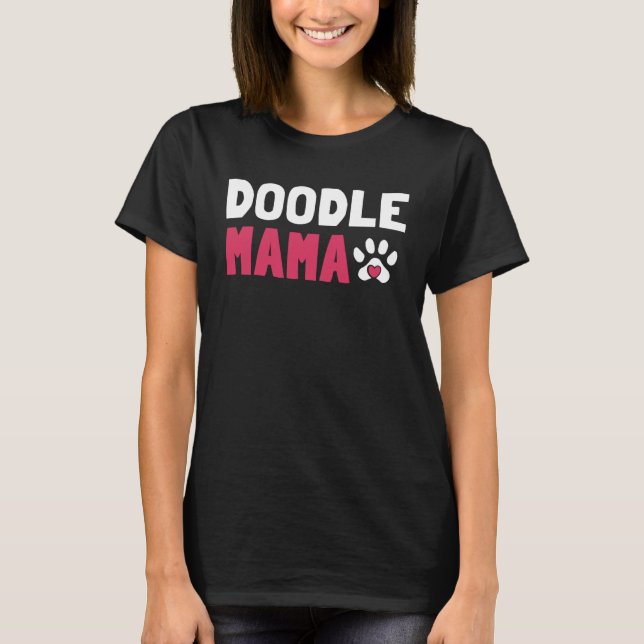 Camiseta Doodle Mama Labradoodle Goldendoodle (Anverso)