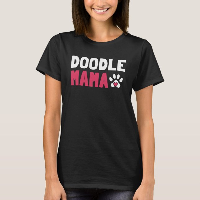 Camiseta Doodle Mama Labradoodle Goldendoodle (Anverso)