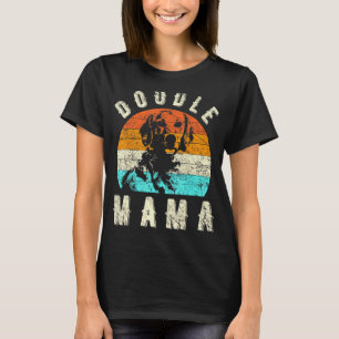Camiseta Doodle Mama Retro Vintage Brews Bone Dogs Bre