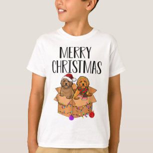Camiseta Doodle Merry Christmas Xmas Doodle Navidades Perro