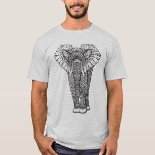 Camiseta Doodle modelado fantasía del elefante