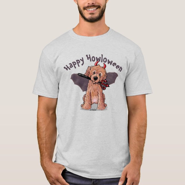 Camiseta Doodle Moji Diablo Halloween (Anverso)