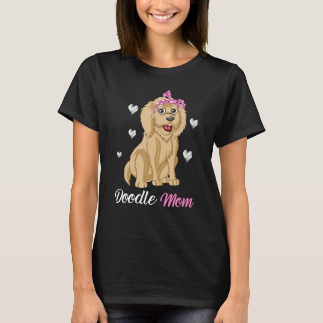 Camiseta Doodle Mom Funny And Cute Goldendoodle For Mom Mot (Anverso)