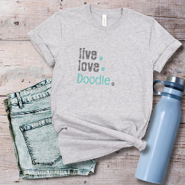 Camiseta Doodle Mom Live Love T-Shirt