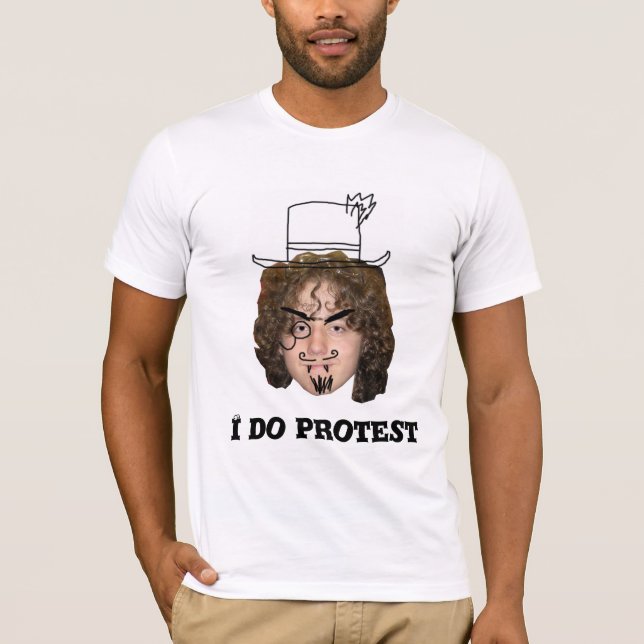 Camiseta Doodle-Protesta - modificada para requisitos (Anverso)