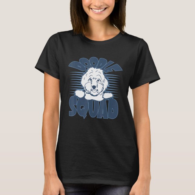 Camiseta Doodle Squad Cute Pet Dog Goldendoodles (Anverso)