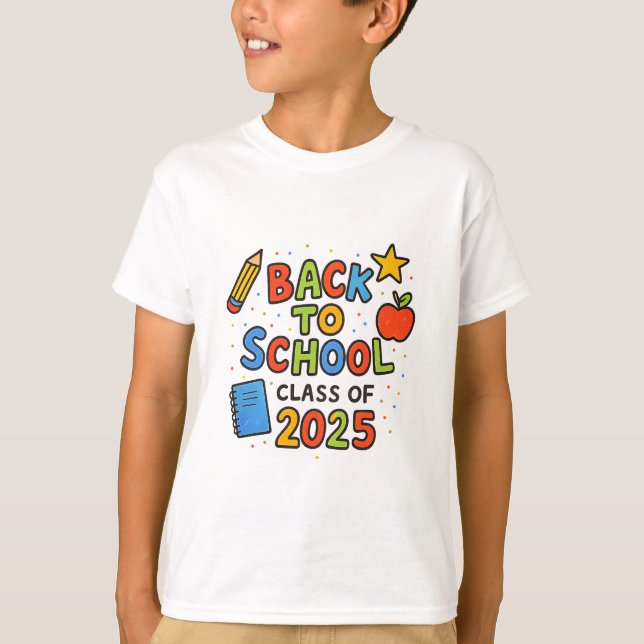Camiseta Doodle Style Class of 2025 Spirit Shirt (Anverso)