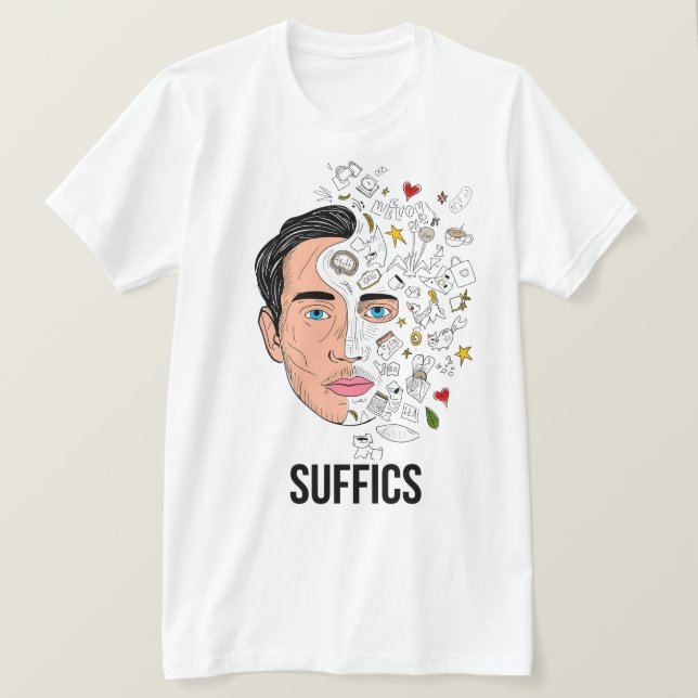 Camiseta DoodleMan | SUFICIENTES (Anverso del diseño)