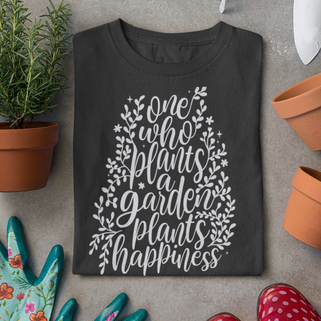 Camiseta Doodles con letras de la mano de la cita del jardí (Subido por el creador)