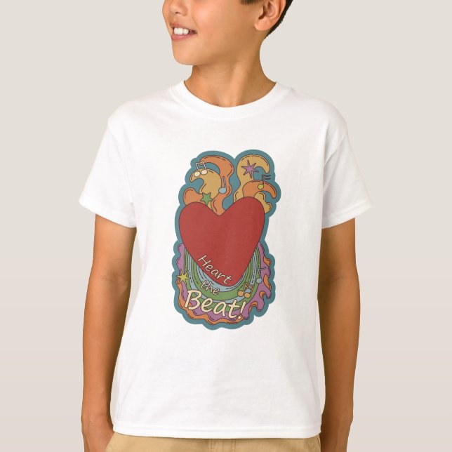 Camiseta Doodles de Heart the Beat para los amantes de la m (Anverso)