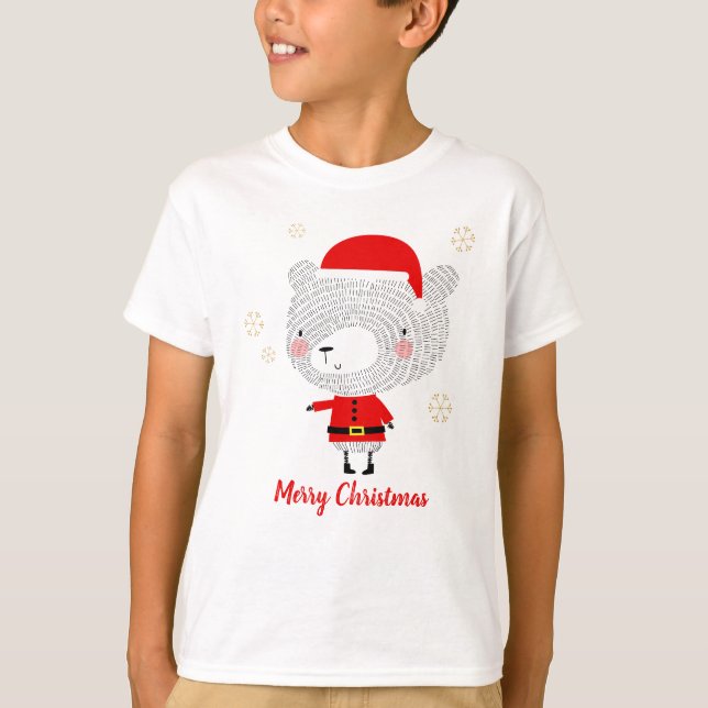 Camiseta Doodles de Santa Bear (Anverso)