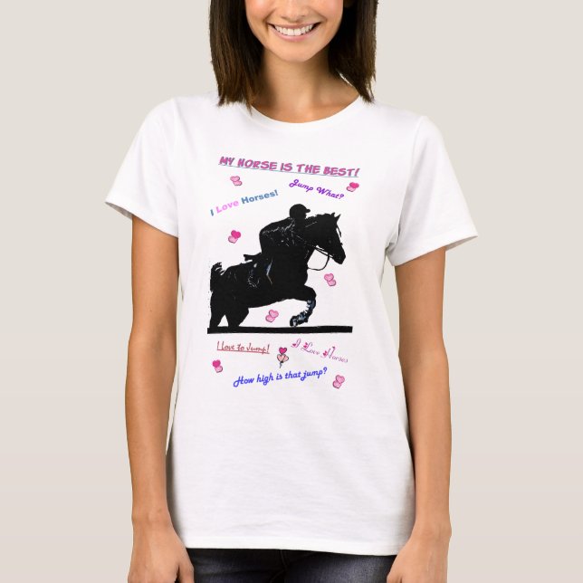 Camiseta Doodles del caballo (Anverso)