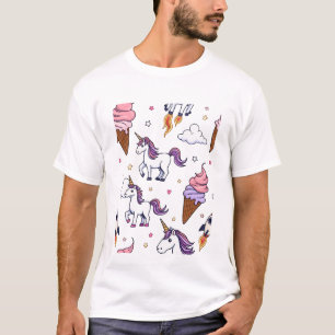 Camiseta Doodles divertidos y extravagantes: helados, unico