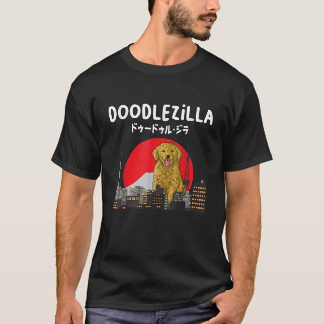 Camiseta Doodlezilla Funny Dog Goldendoodle Labradoodle Men (Anverso)