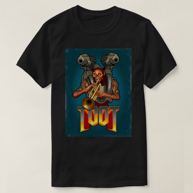 Camiseta Doom - Impresión Metalizado Toot.png (Diseño del anverso)