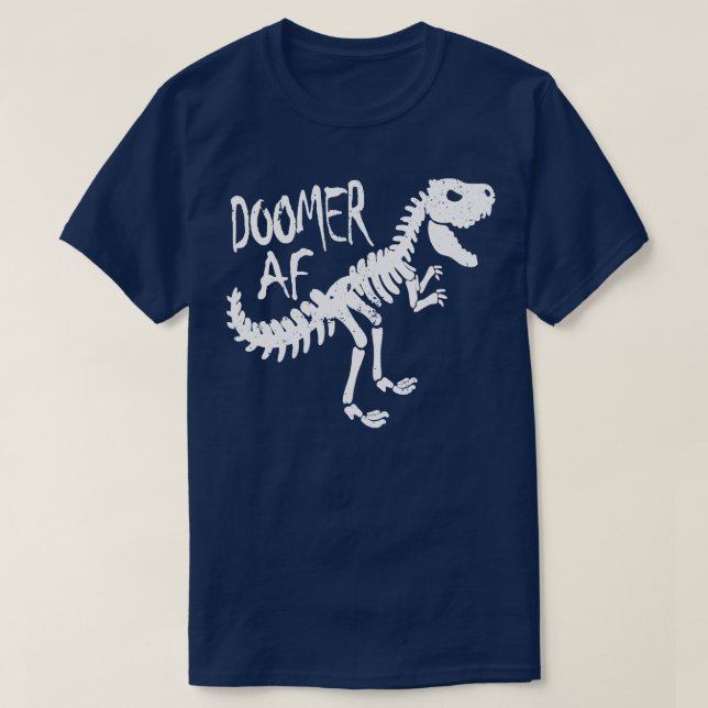 Camiseta Doomer divertida AF T Rex Dinosaur Doom e Planta G (Diseño del anverso)