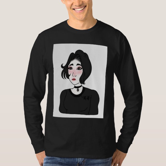 Camiseta Doomer girl E girl Feels Wojak Meme (Anverso)