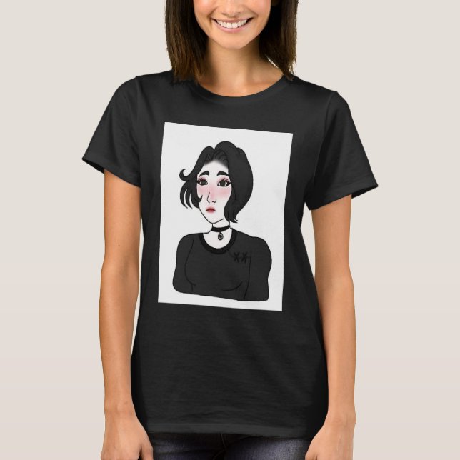 Camiseta Doomer girl E girl Feels Wojak Meme (Anverso)