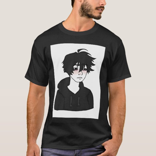 Camiseta Doomer Guy E Boy Siente Wojak Meme (Anverso)